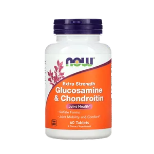 Glucosamine & Condroitina Extra Strength Now Foods 750mg 600mg 60 Cápsulas